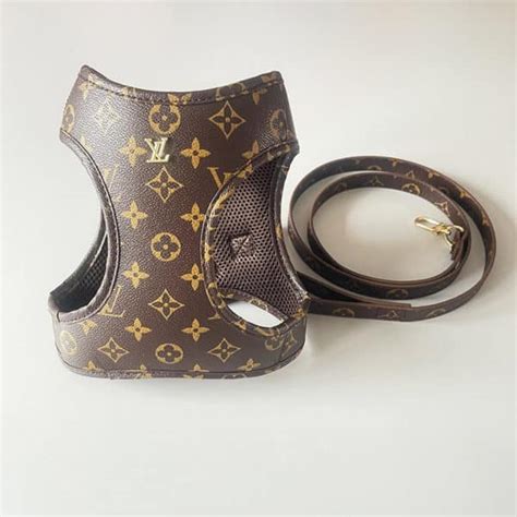 louis vuitton dog harness sale|Louis Vuitton collar and leash.